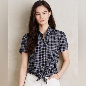 Paper Crown Plaid Button-Up Shirt